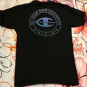 Men's Black Champion Shirt Size Small